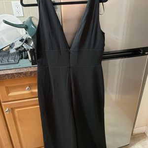 Black LULUS wide legged romper